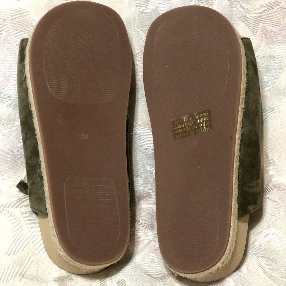 Anthropologie Silent D Fronnie Laced Slip On Sandals Fronnie US 8-8.5 EU 39 - Picture 8 of 9
